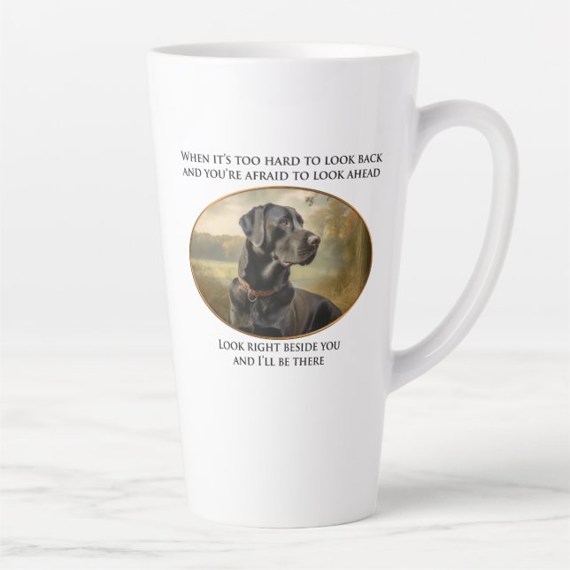 Taza De Café Latte Loyal Black Lab (Derecha)