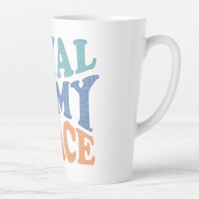 Taza De Café Latte Loyal to My Peace Mugs & Cups (Derecha)