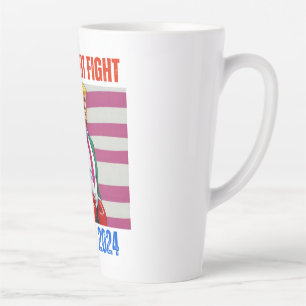 TAZA DE CAFÉ LATTE LUCHA DE LUCHA CONTRA TRUMP 2024