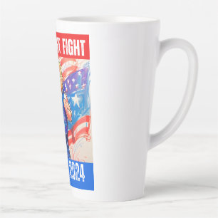 TAZA DE CAFÉ LATTE LUCHA DE LUCHA CONTRA TRUMP 2024