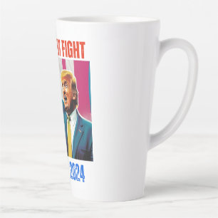TAZA DE CAFÉ LATTE LUCHA DE LUCHA CONTRA TRUMP 2024
