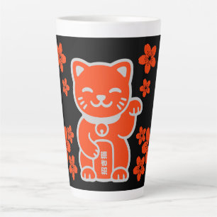 Taza De Café Latte Lucky Japanese Maneki-neko