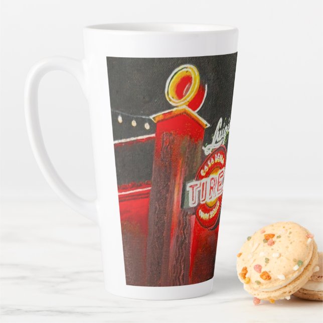 Taza De Café Latte Luigi's Tires (In situ)