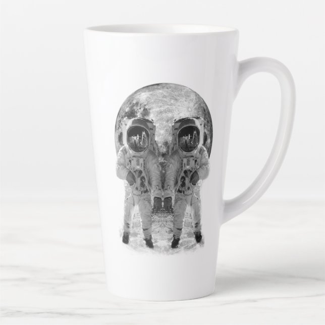 Taza De Café Latte Luna Calavera (Derecha)