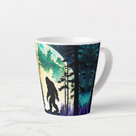 Taza De Café Latte Luna de Sasquatch
