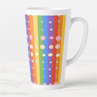 TAZA DE CAFÉ LATTE LUNARIS PUNTOS RAYAS
