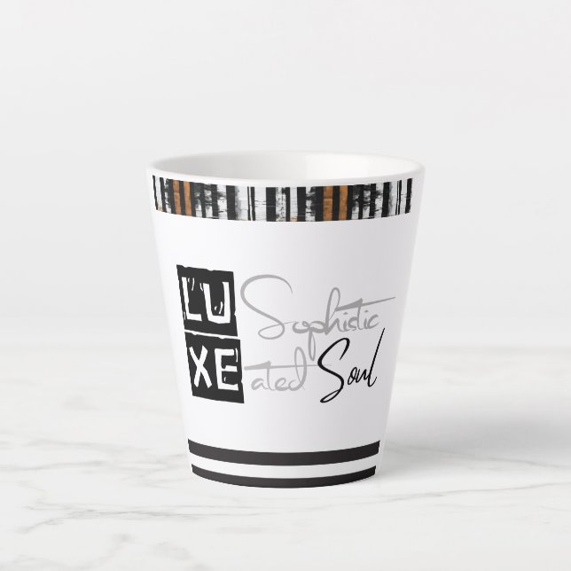 Taza De Café Latte LUXE Alma Sofisticada (Anverso)