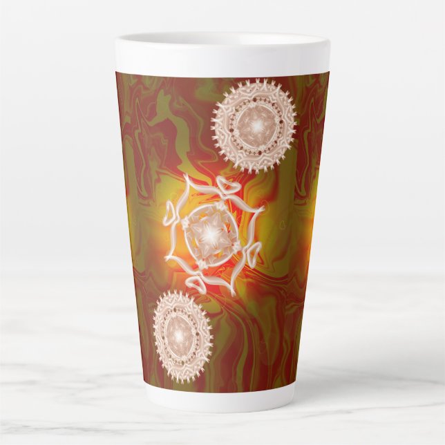 Taza De Café Latte Luz en mi corazón (Anverso)