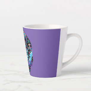 Taza De Café Latte Luz guía: El rompecabezas de la conciencia del aut