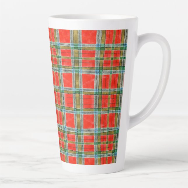 Taza De Café Latte MAC BAIN TARTAN Tall Latte Mug (Derecha)