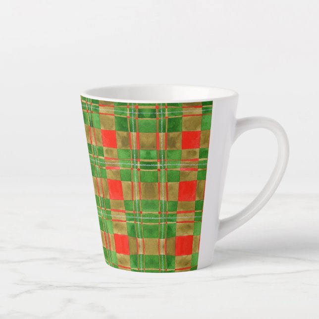 Taza De Café Latte MAC GREGOR TARTAN Latte Mug (Derecha)