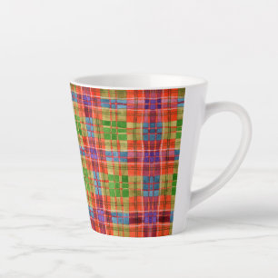 Taza De Café Latte MAC RAE TARTAN Latte Mug