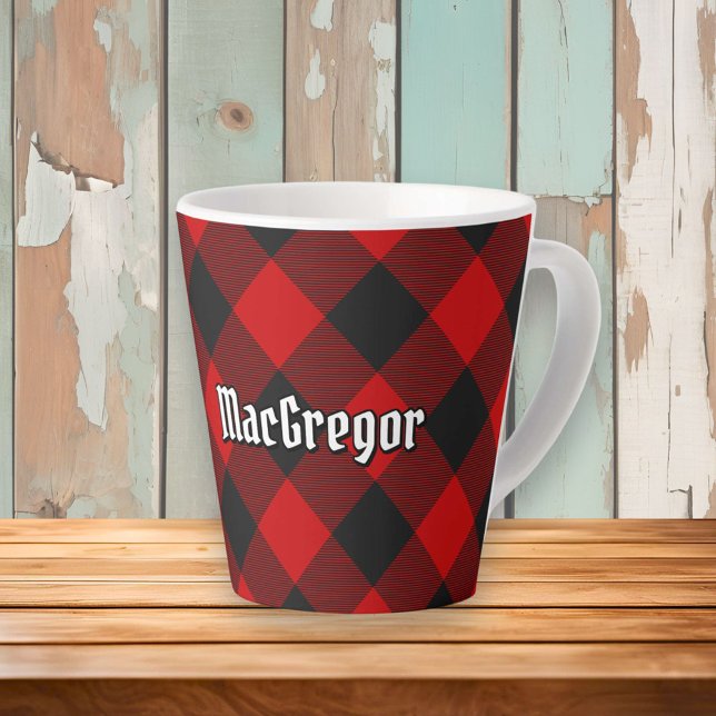 Taza De Café Latte MacGregor Rob Roy Tartan Latte Mug (Subido por el creador)