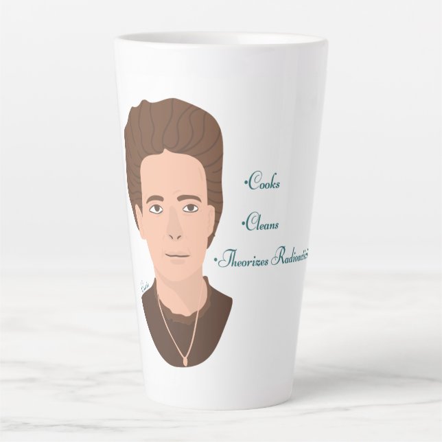 Taza De Café Latte Madame Curie (Anverso)