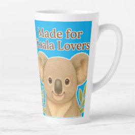 Taza De Café Latte Made for Koala Lovers - Cute Wildlife Design for A