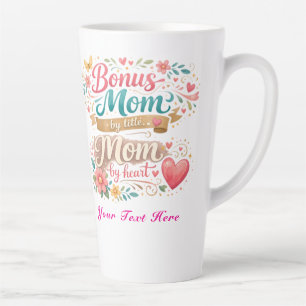 Taza De Café Latte Madre de regalo por título, madre de corazón Día d