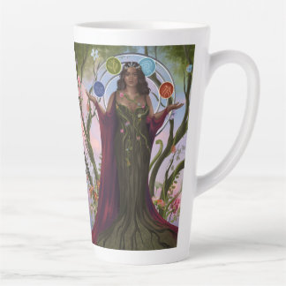 Taza De Café Latte Madre Diosa de la Tierra GAIA Latte Mug