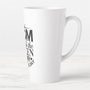 Taza De Café Latte Madre Regalo Mamá Eres La Reina