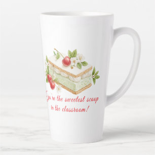 Taza De Café Latte Maestra de Scoop más dulce Mug - Regreso a la escu