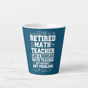 Taza De Café Latte Maestra Jubilada Graciosa Regalo de Jubilación