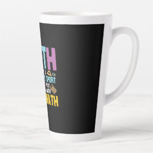 Taza De Café Latte Maestra Matemática No Es Un Deporte Espectador