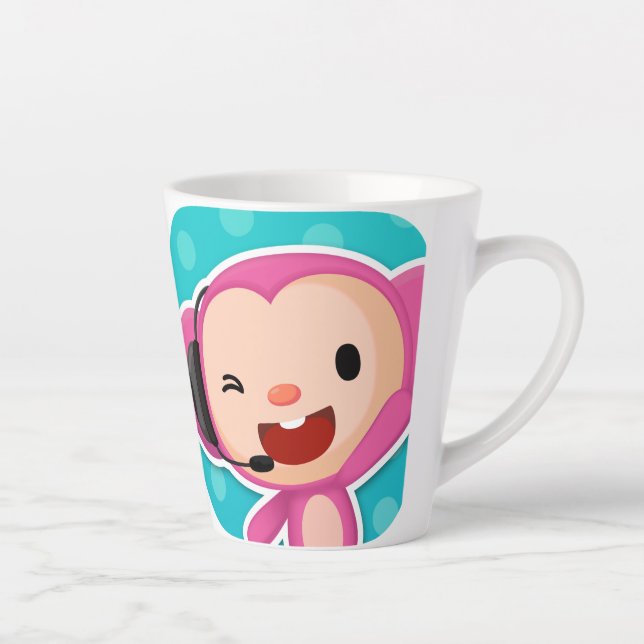 Taza De Café Latte Maestra Momo Coffee Mug (Derecha)
