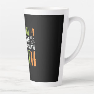 Taza De Café Latte Maestros de matemáticas luchan con matemáticas