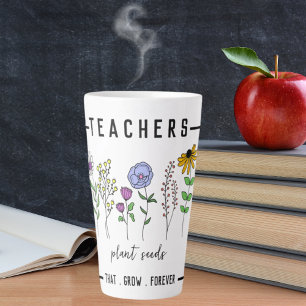 Taza De Café Latte Maestros plantan semillas que crecen para siempre