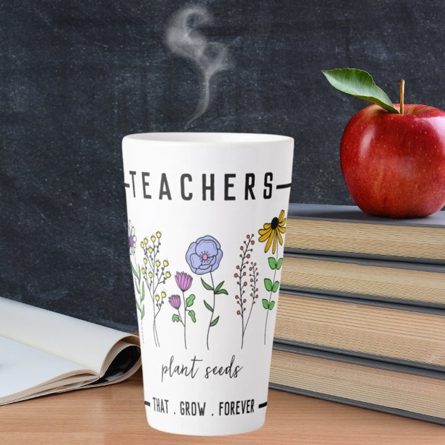 Taza De Café Latte Maestros plantan semillas que crecen para siempre  (Subido por el creador)