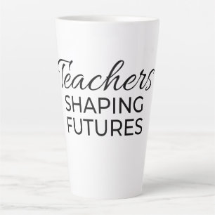 Taza De Café Latte Maestros que forman futuros Black Gold Motivaciona