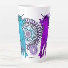 Taza De Café Latte Magia de Unicornio