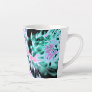 Taza De Café Latte Magia Jardín Flor Imprimir Latte Mug