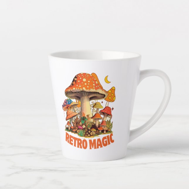 Taza De Café Latte Magia retro (Derecha)
