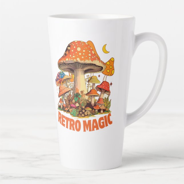 Taza De Café Latte Magia retro (Derecha)