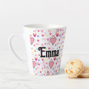 Taza De Café Latte Magic pink candy world