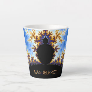 Taza De Café Latte Magnífico Mandelbrot Fractal
