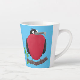 Taza De Café Latte Magnífico personalizado de pájaro fragata