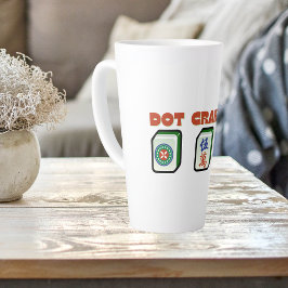 Taza De Café Latte Mahjong Dot Crak Bam