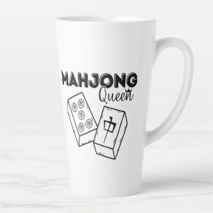 Taza De Café Latte Mahjong Queen Latte Mug