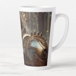 Taza De Café Latte Majestic Regal Steampunk King Latte Mug
