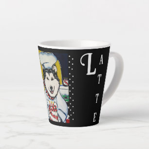 TAZA DE CAFÉ LATTE MALAMUTE DE ALASKA