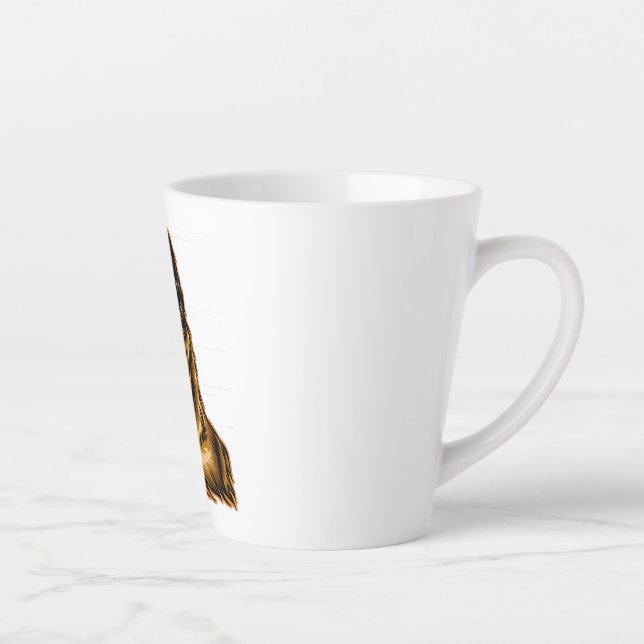 Taza De Café Latte Malinois belga (Derecha)