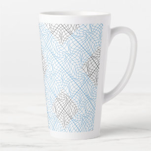 Taza De Café Latte Malla de distorsión 10 BBK.W Blanco BG