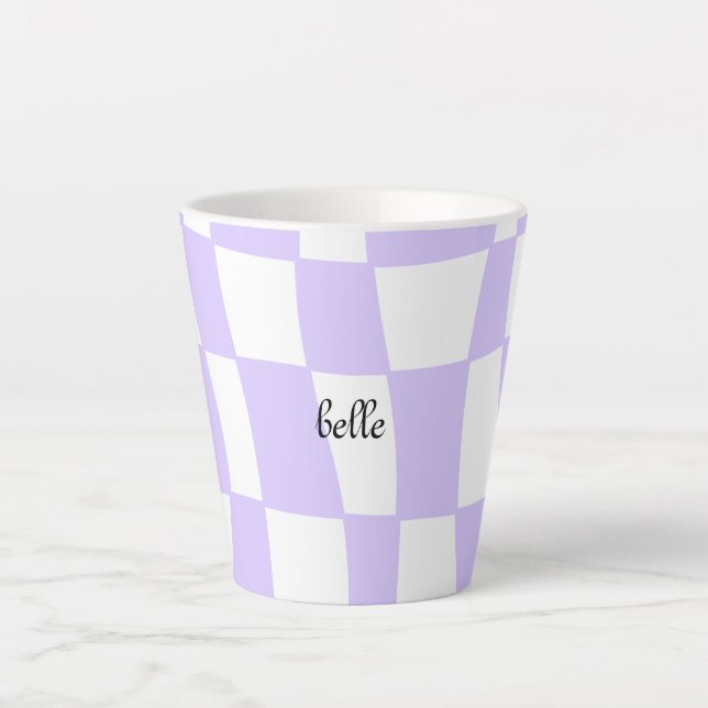 Taza De Café Latte maloliente picante morado (Anverso)