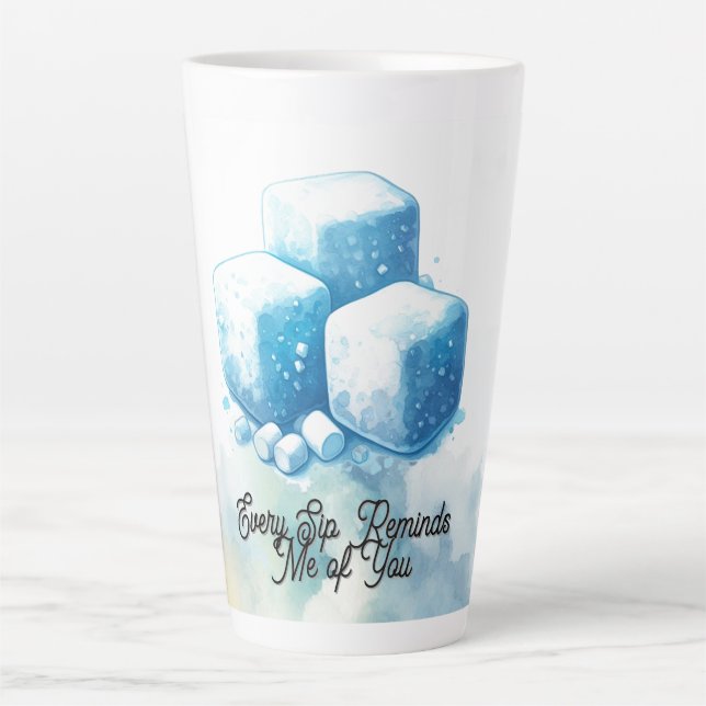 Taza De Café Latte Malvavisco Esponjoso Nostálgico  (Anverso)