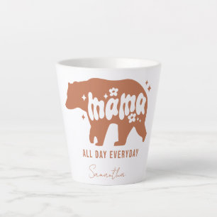 Taza De Café Latte Mama Bear - Todo el día