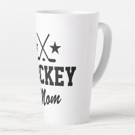 Taza De Café Latte Mamá de hockey