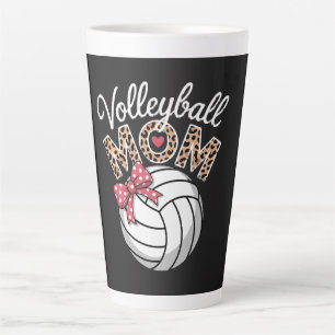 Taza De Café Latte Mamá de voleibol