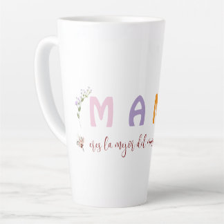 Taza De Café Latte Mamá dice café Mug