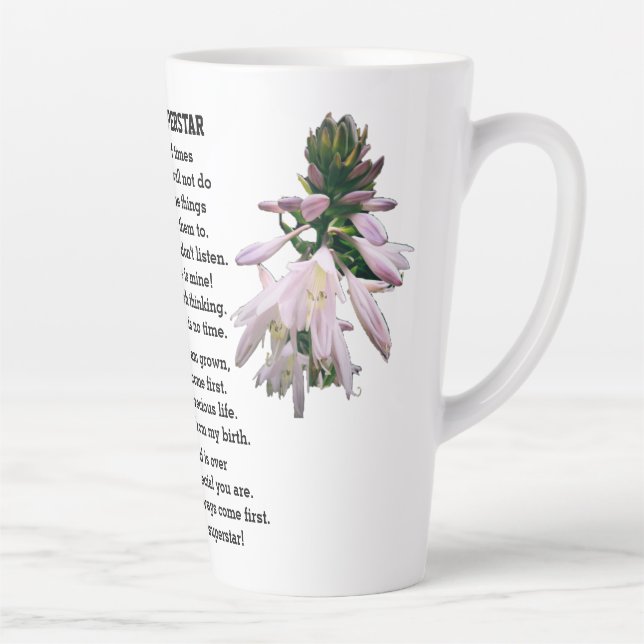 TAZA DE CAFÉ LATTE MAMÁ ES MI SUPERSTAR (Derecha)